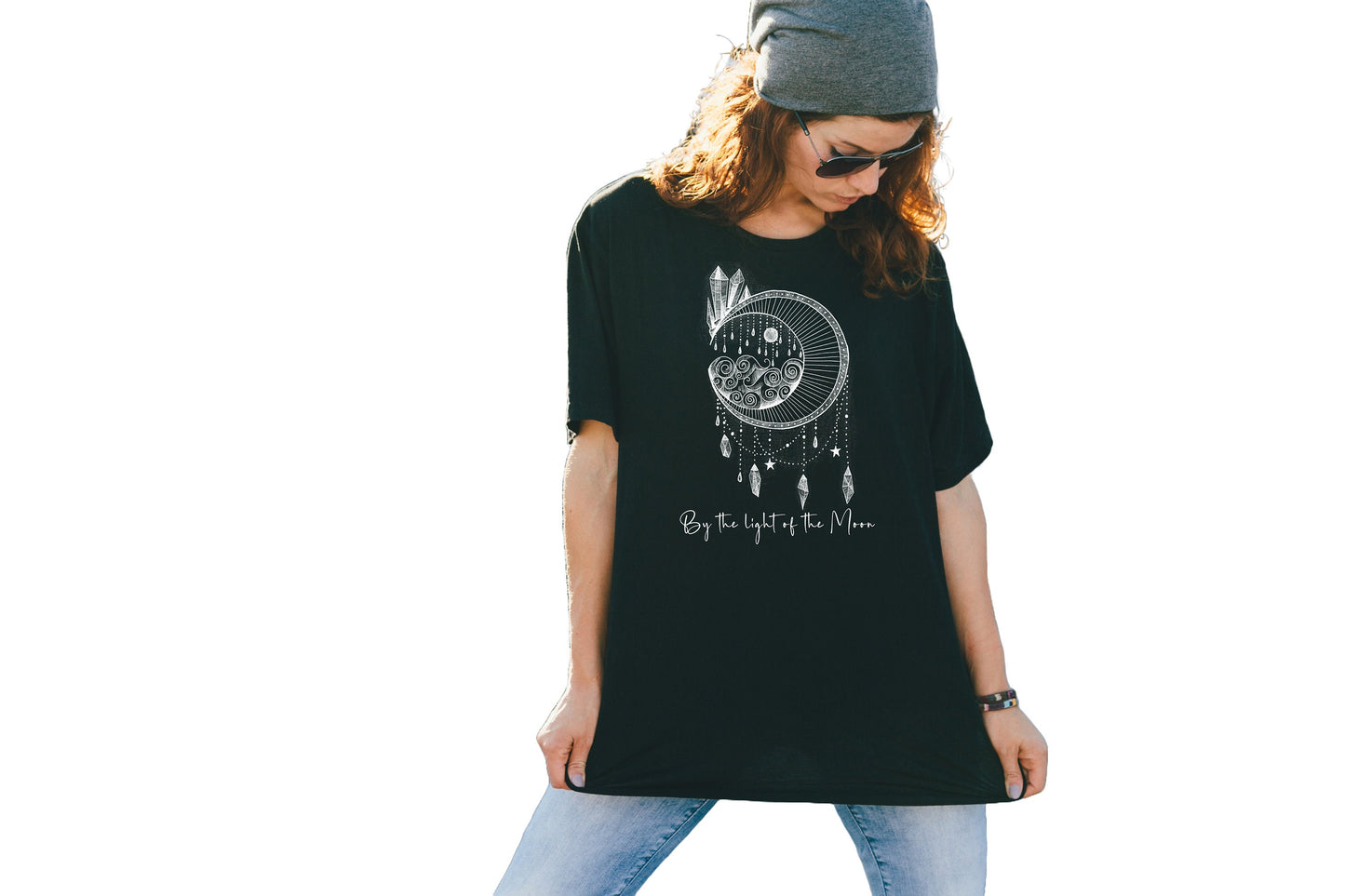 By the Light of the Moon T Shirt,  Tshirt, Graphic T's  100% Cotton, Black Tee