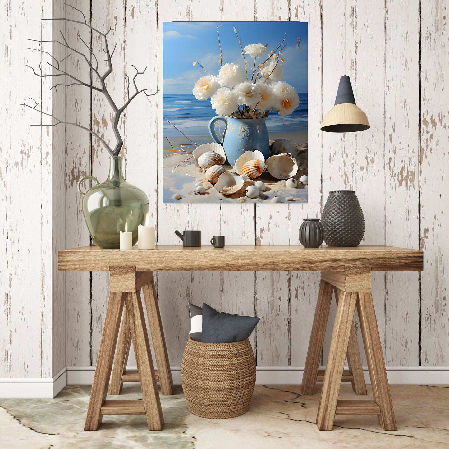 16x20 Beach Bouquet Wall Art Canvas Print