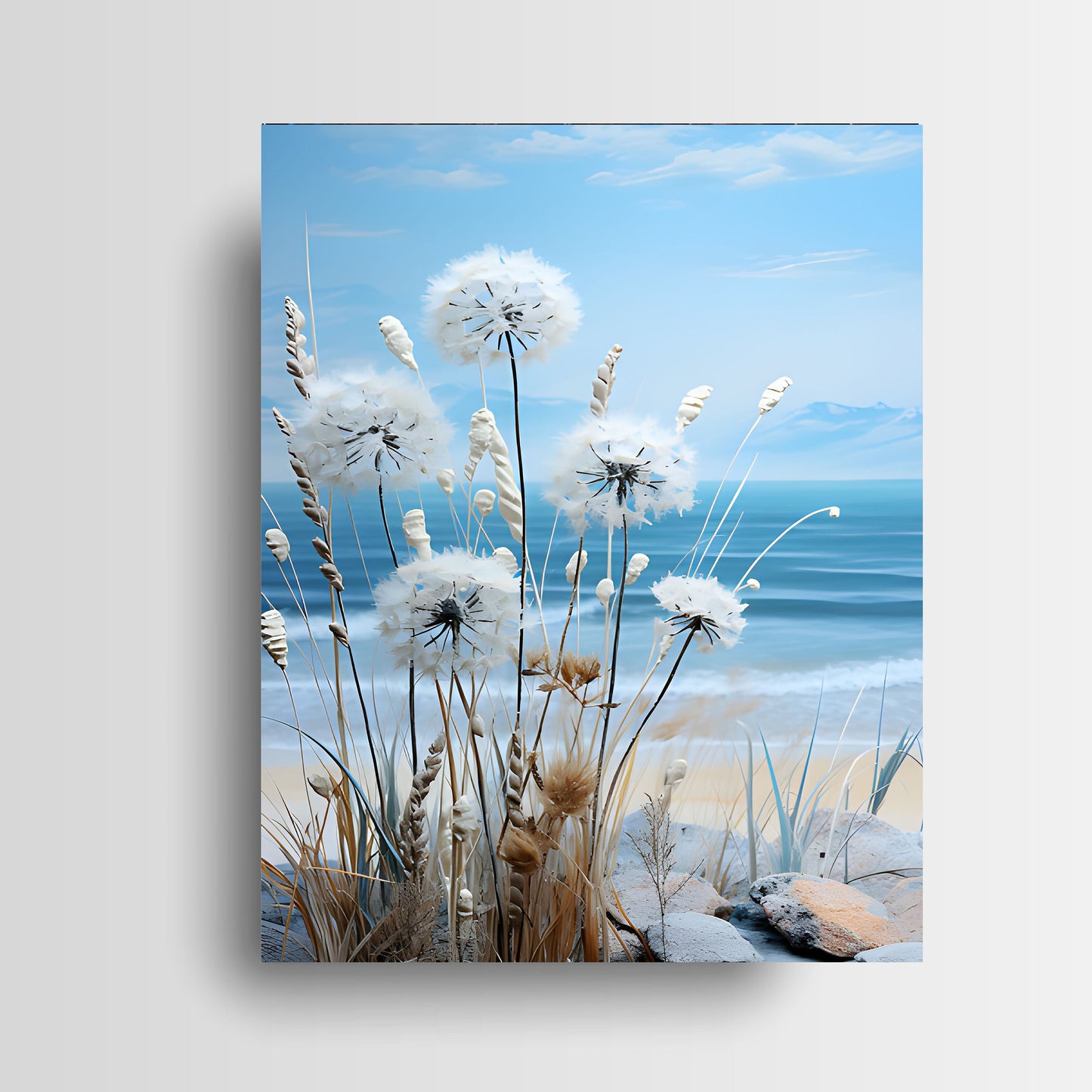 16x20 Beach View Wall Art Canvas Print