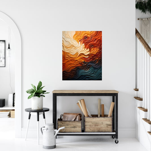 16x20 Color Flow Wall Art Canvas Print