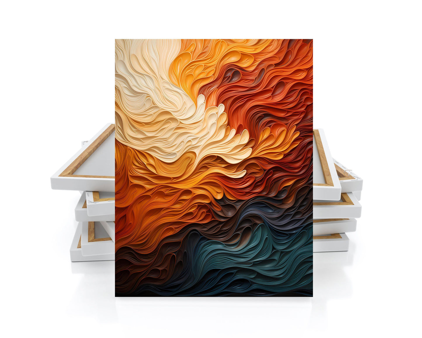 16x20 Color Flow Wall Art Canvas Print