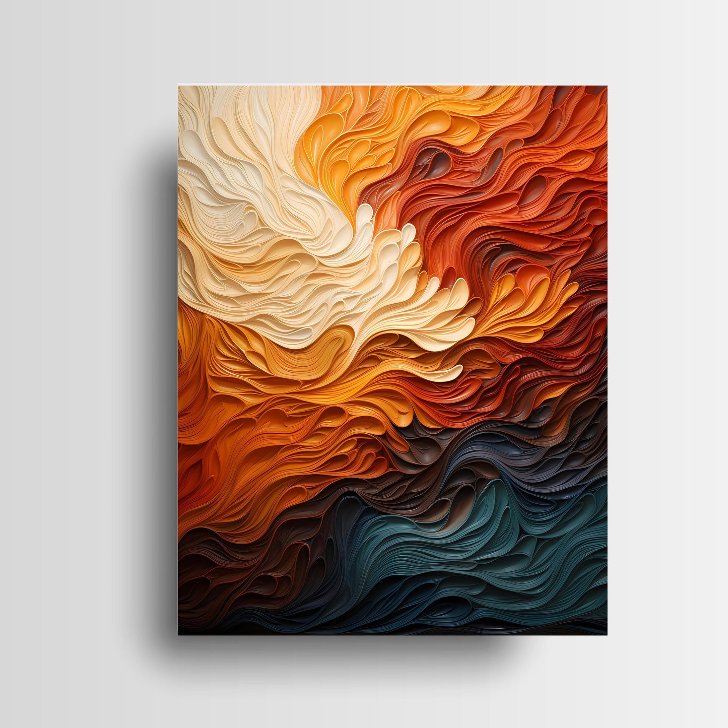 16x20 Color Flow Wall Art Canvas Print