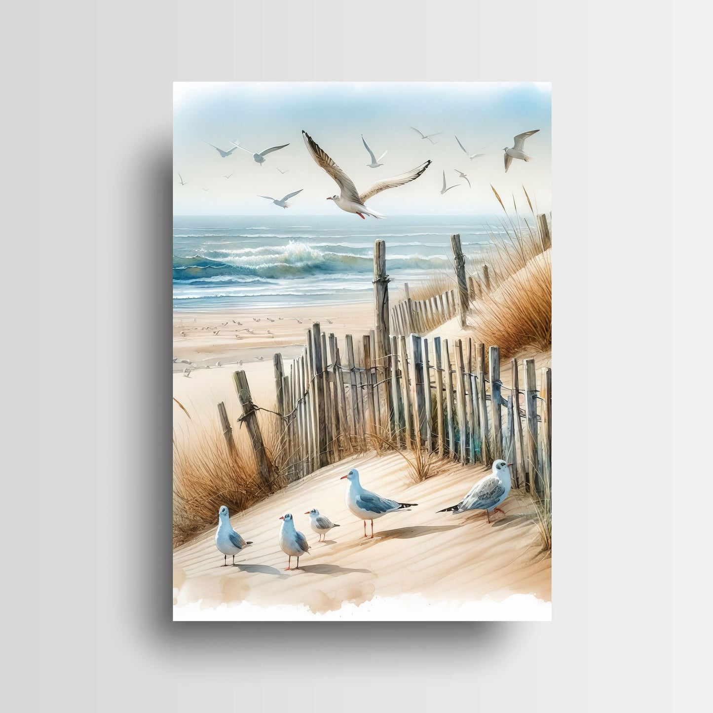 11x14 Beach Dunes Wall Art Canvas Print