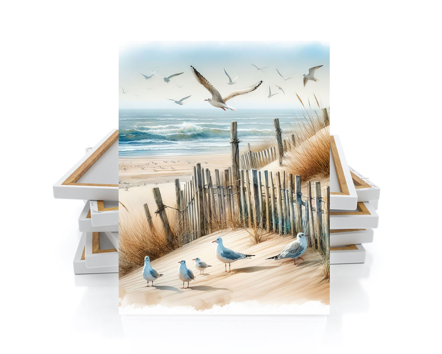 11x14 Beach Dunes Wall Art Canvas Print