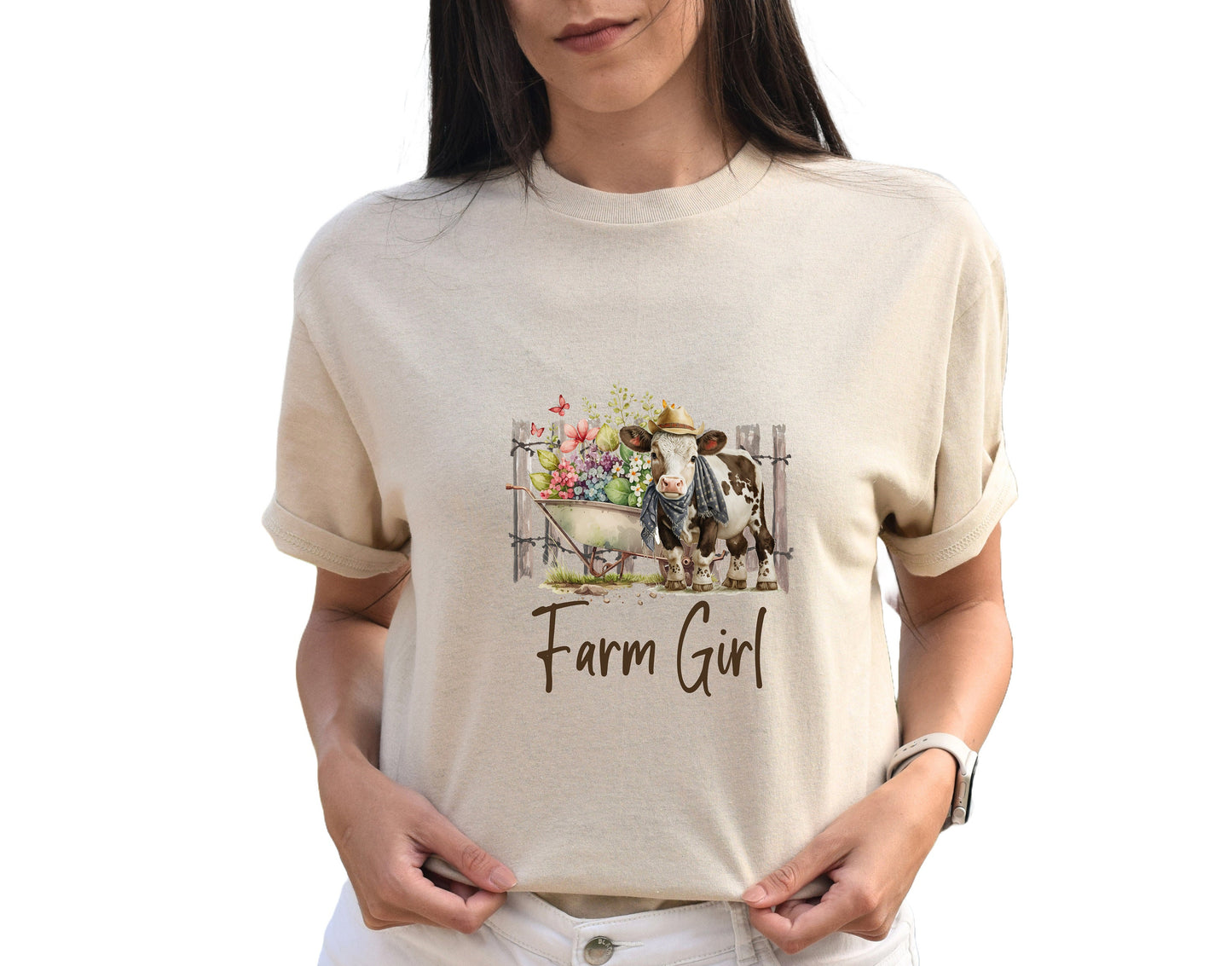 Farm Girl T Shirt, Tshirt, Graphic T's  100% Cotton Tee