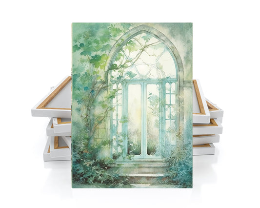 11x14 Garden Window Wall Art Canvas Print