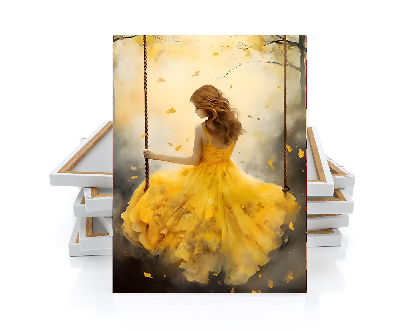 16x20 Yellow Daydream Wall Art Canvas Print