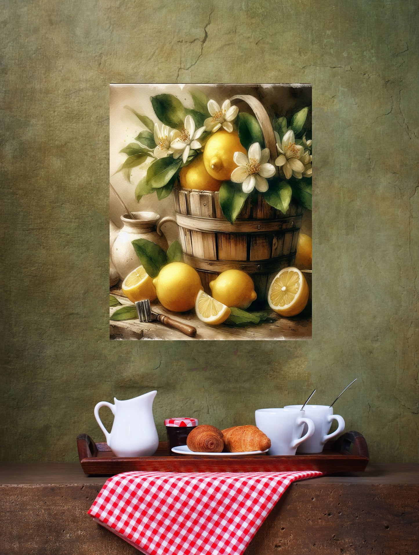 11x14 Lemons Canvas Print