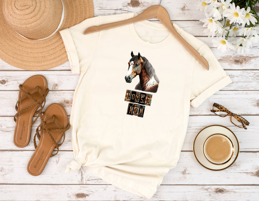 Horse Mom T Shirt, Tshirt, Graphic T's  100% Cotton Tee