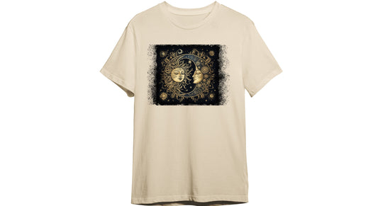 Sun and Moon Night Sky T Shirt, Tshirt, Graphic T's  100% Cotton Tee