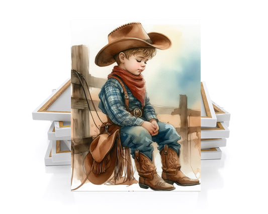 11x14 Little Ranch Hand Wall Art Canvas Print