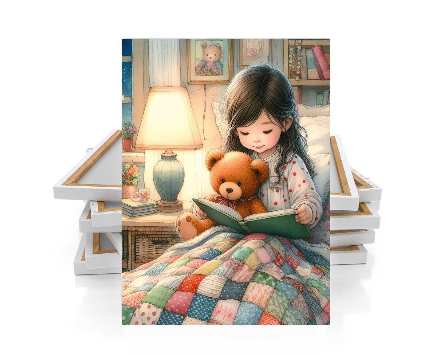 11x14 Bedtime Story Wall Art Canvas Print