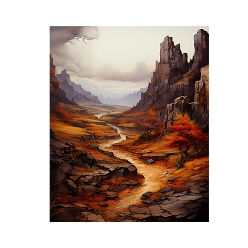 11x14 Diablo Path Wall Art Canvas Print