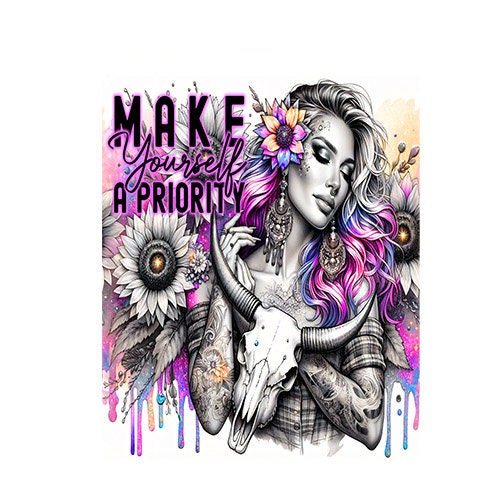 11x14 Make Yourself a Priority Wall Art Canvas Print