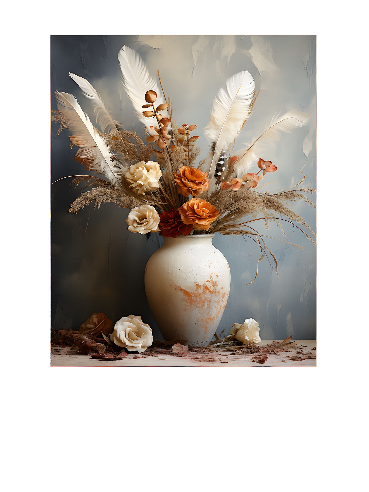 16x20 Alicia Floral Wall Art Canvas Print