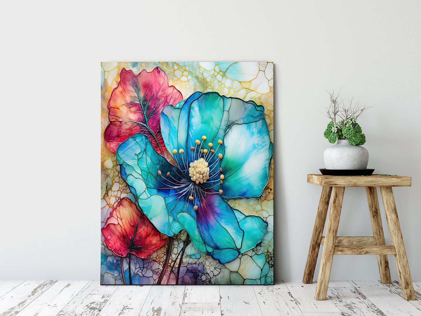 16x20 Belinda Floral Wall Art Canvas Print