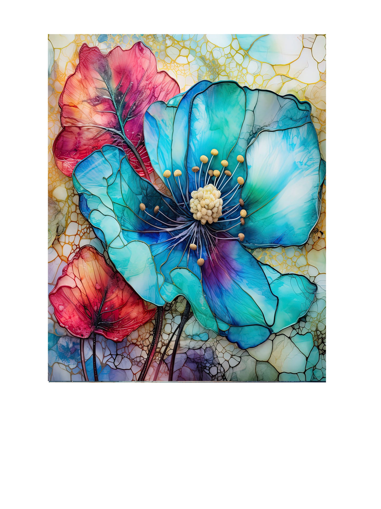 16x20 Belinda Floral Wall Art Canvas Print