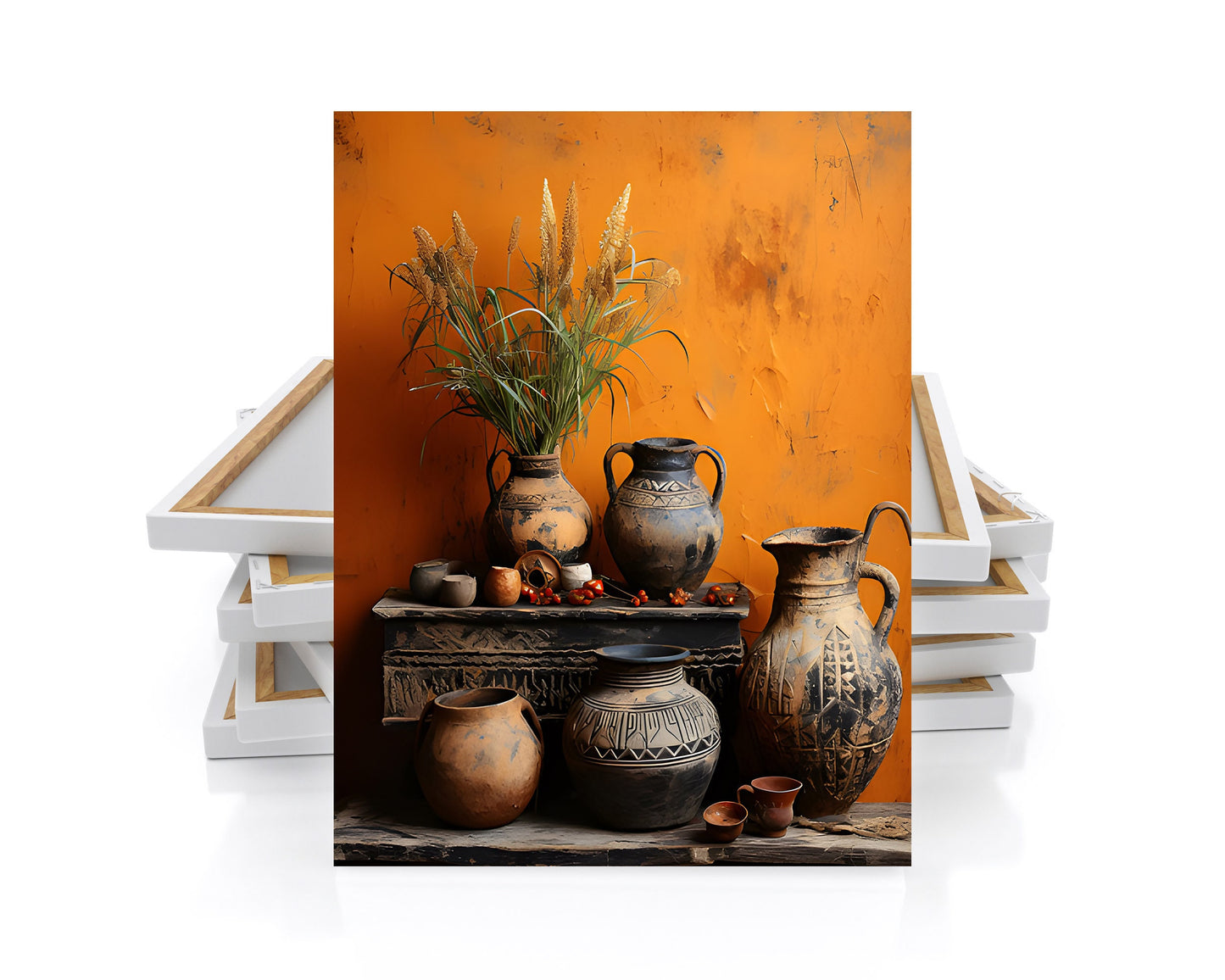 16x20 Ancient Pottery Wall Art Canvas Print