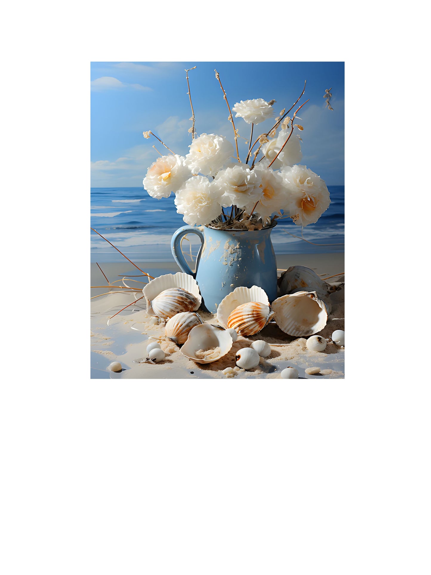 16x20 Beach Bouquet Wall Art Canvas Print