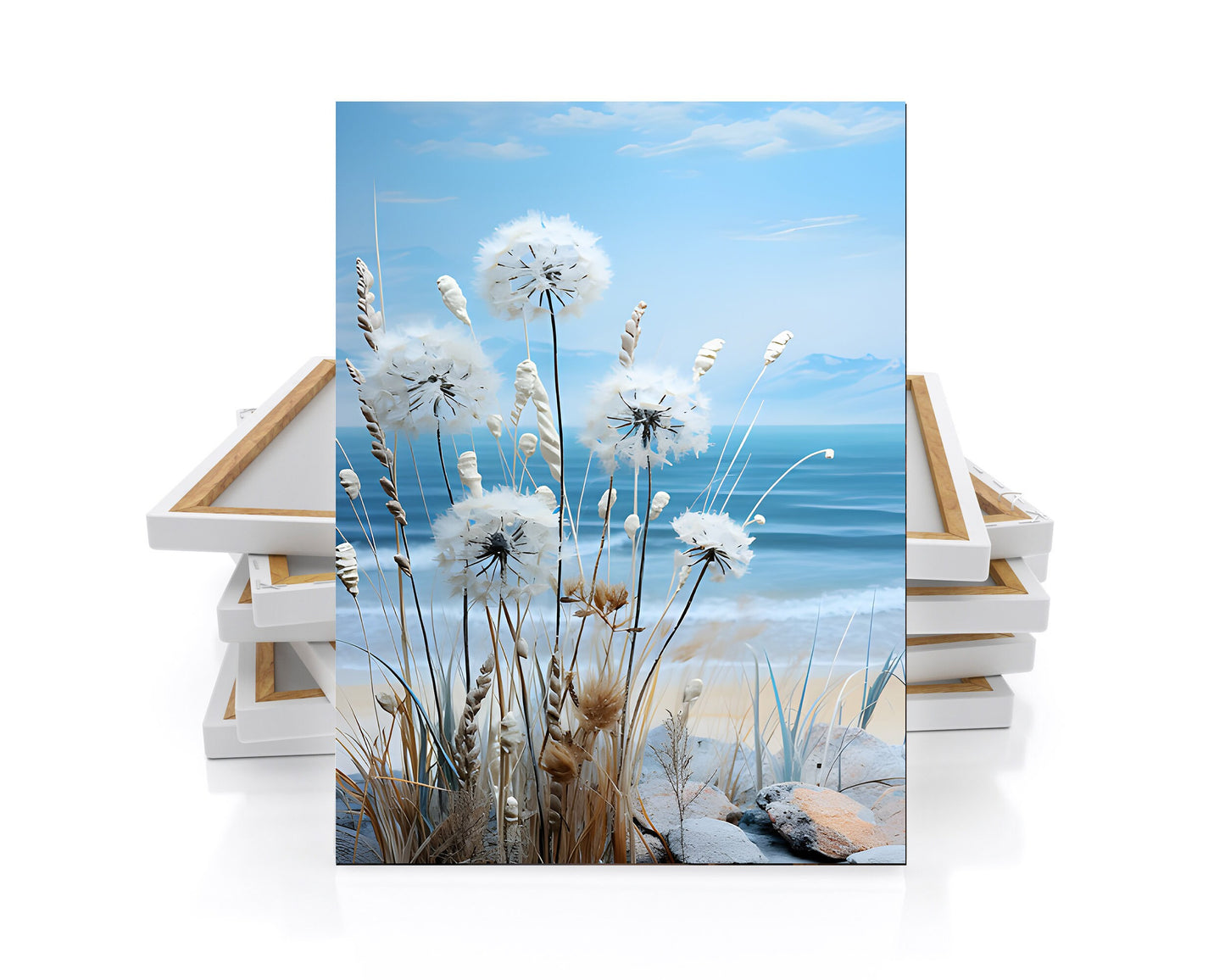 16x20 Beach View Wall Art Canvas Print