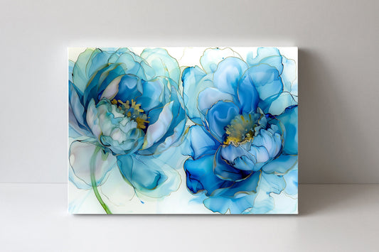 20x16 Blue Beauty Wall Art Canvas Print