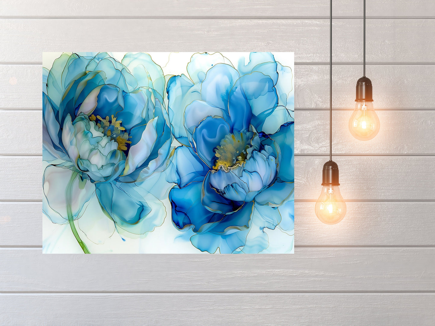 20x16 Blue Beauty Wall Art Canvas Print