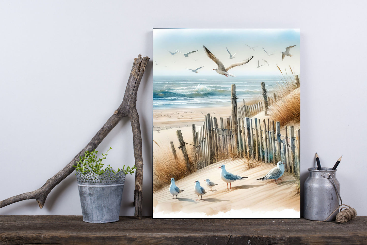 11x14 Beach Dunes Wall Art Canvas Print