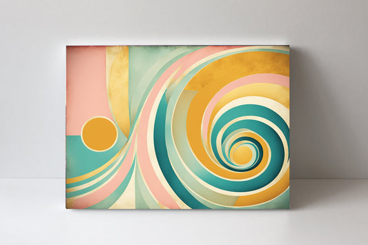 20x16 Abstract Swirl Wall Art Canvas Print