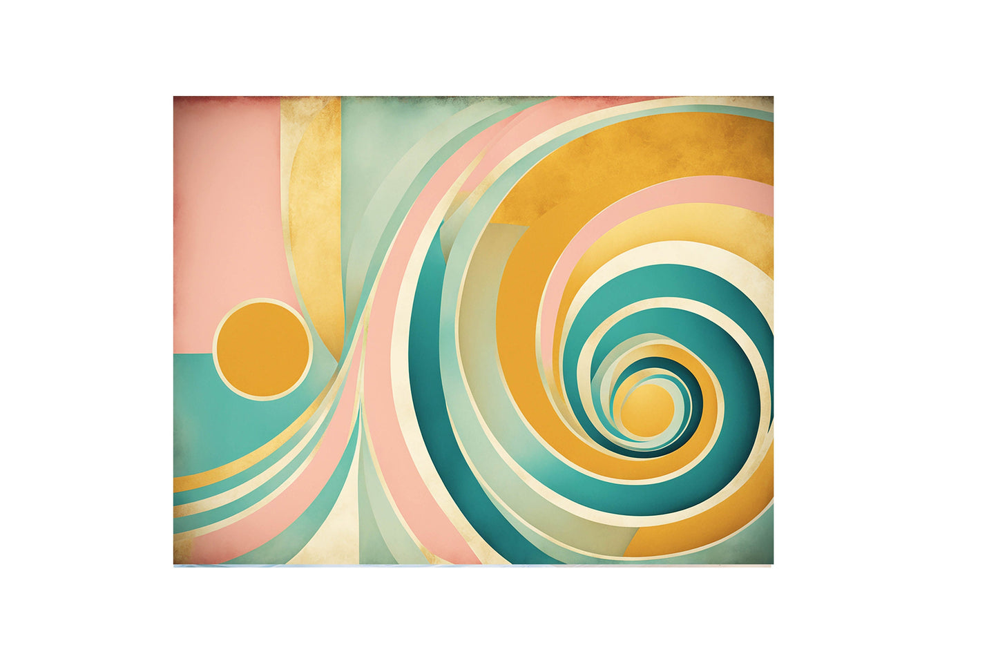 20x16 Abstract Swirl Wall Art Canvas Print