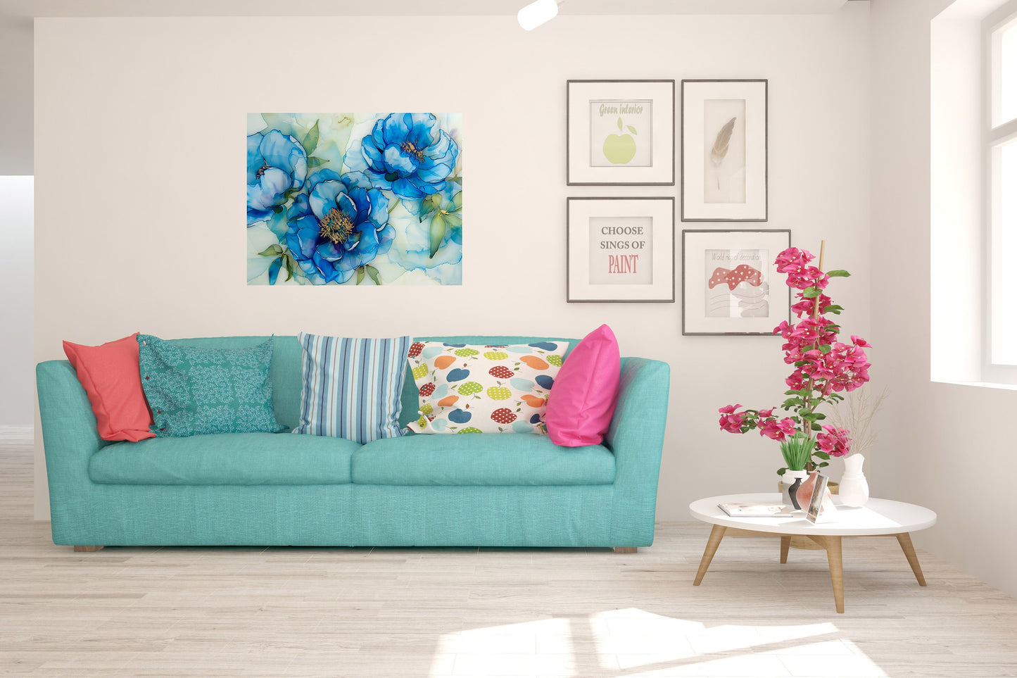 20x16 Chelsea Floral Wall Art Canvas Print