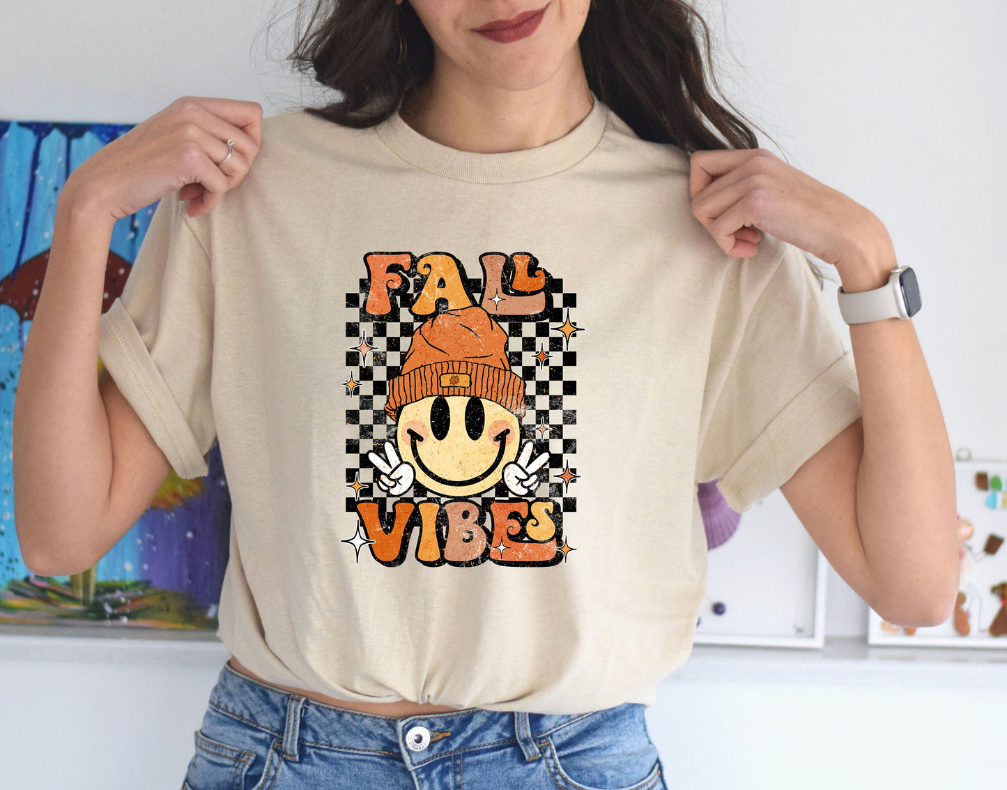 Fall Vibes T Shirt, Tshirt, Graphic T's  100% Cotton Tee