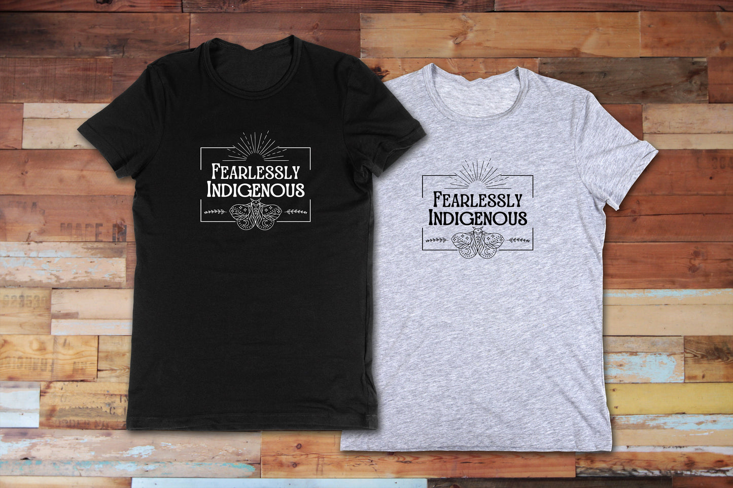 New Release, Fearlessly Indigenous T Shirt, Tshirt, Graphic T's  100% Cotton Black White or Gray, Tee,