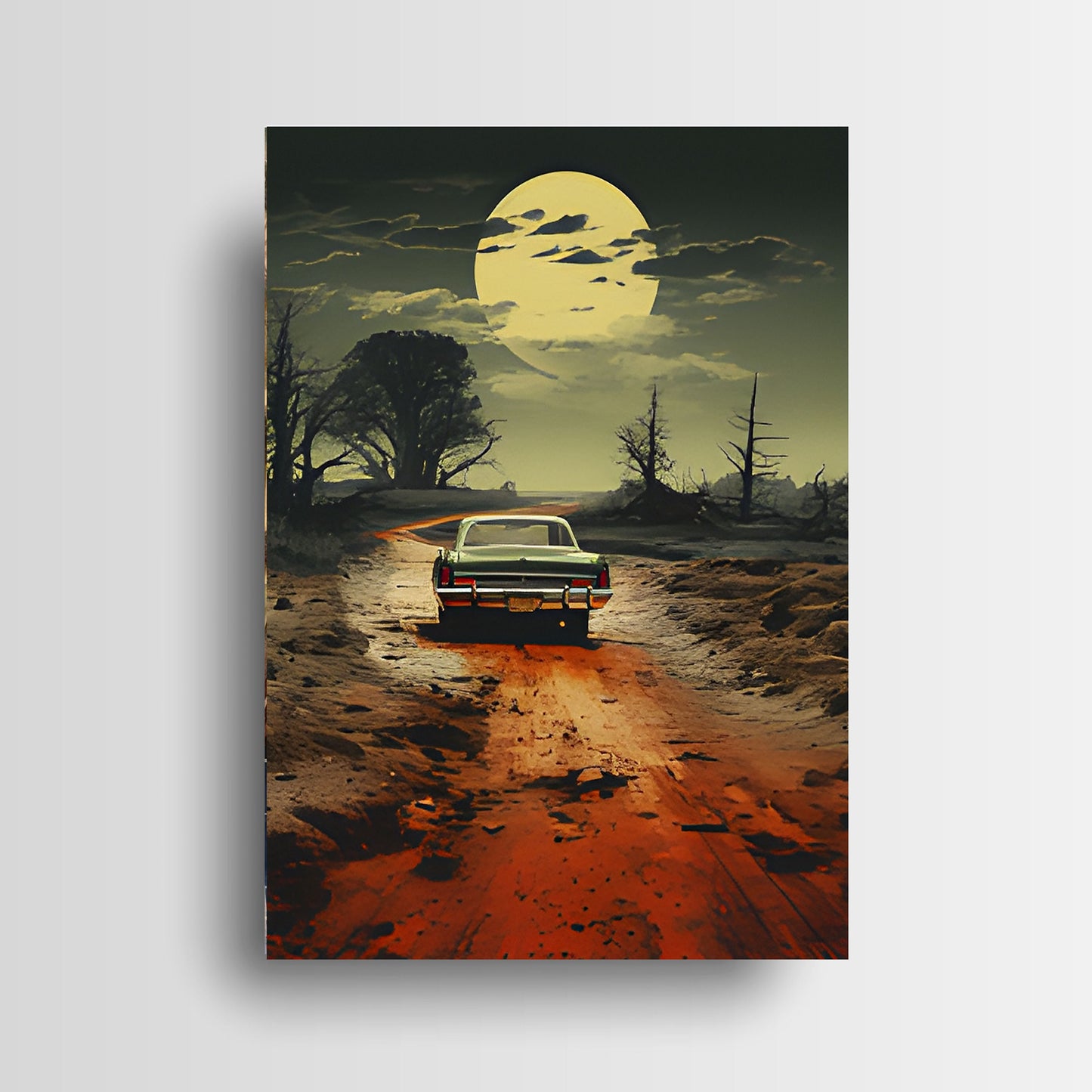 11x14 Dirt Roads Nights Wall Art Canvas Print