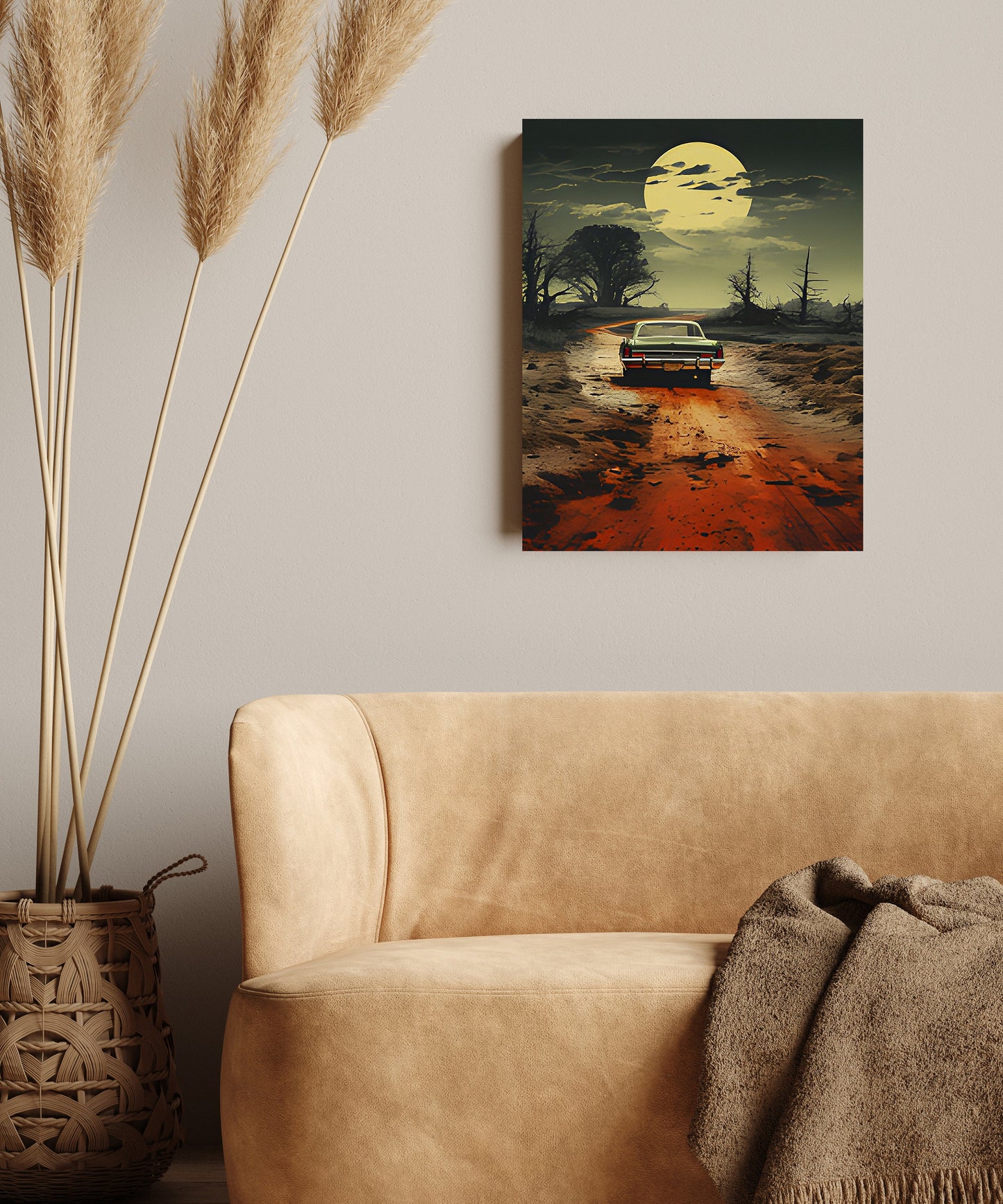 11x14 Dirt Roads Nights Wall Art Canvas Print