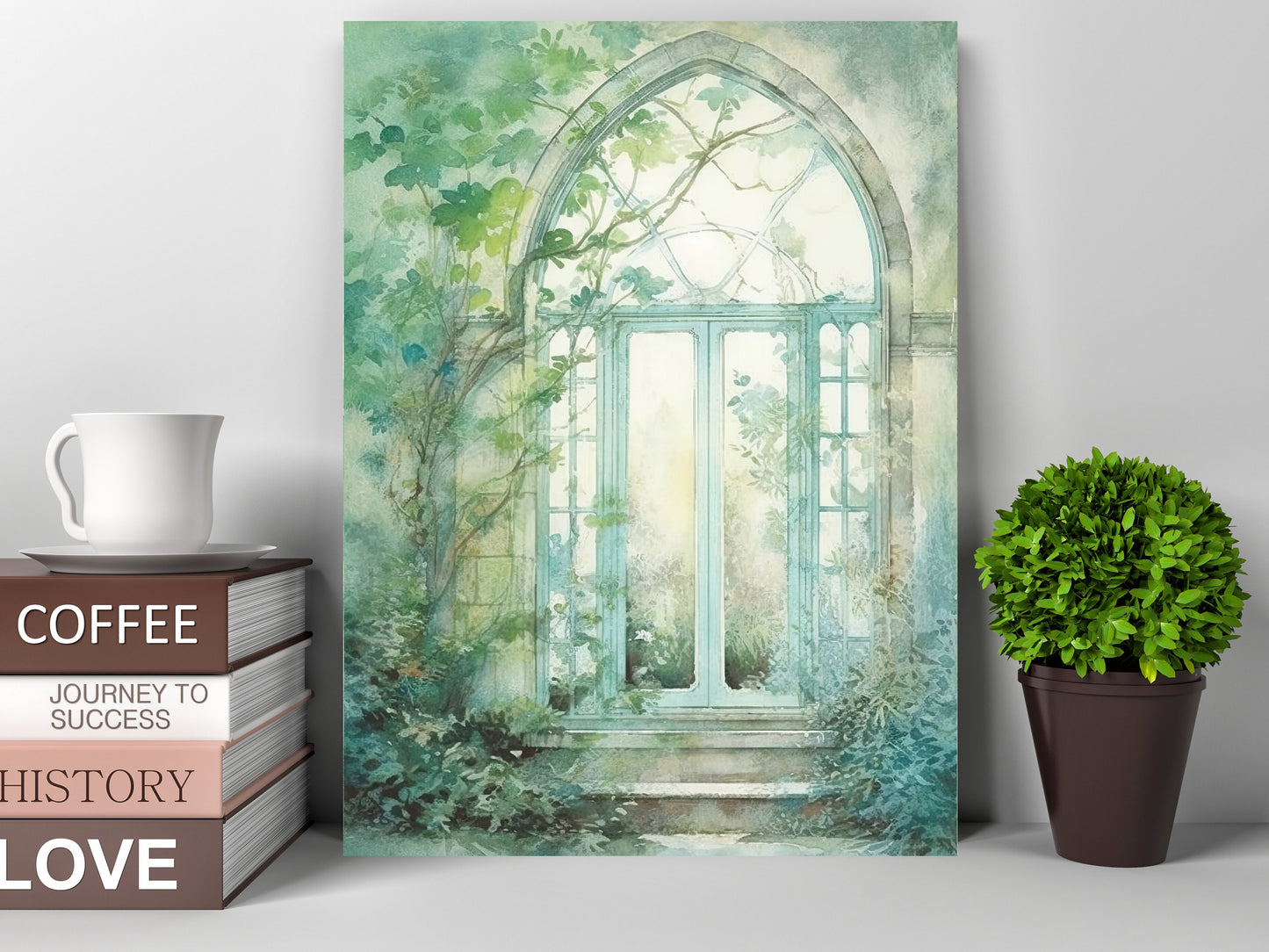 11x14 Garden Window Wall Art Canvas Print