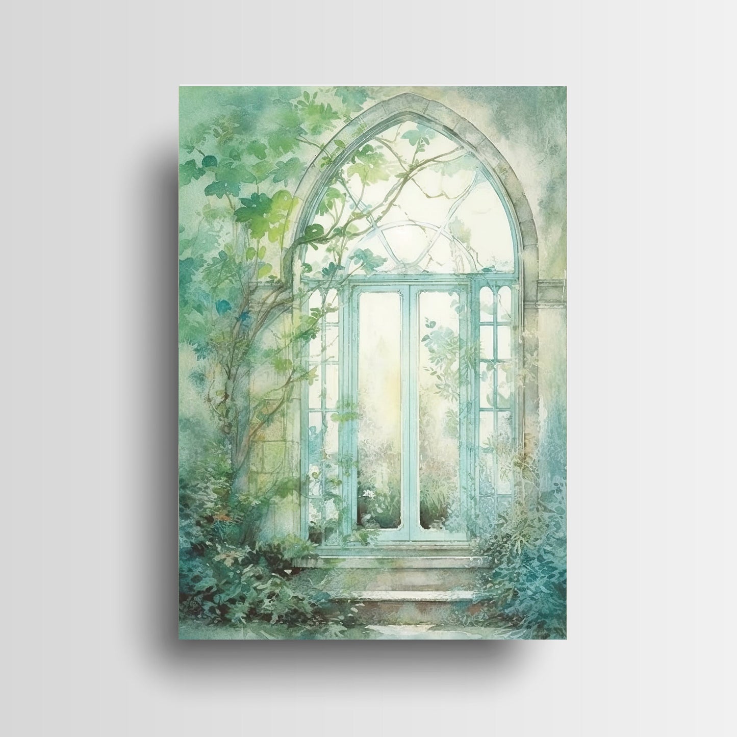 11x14 Garden Window Wall Art Canvas Print