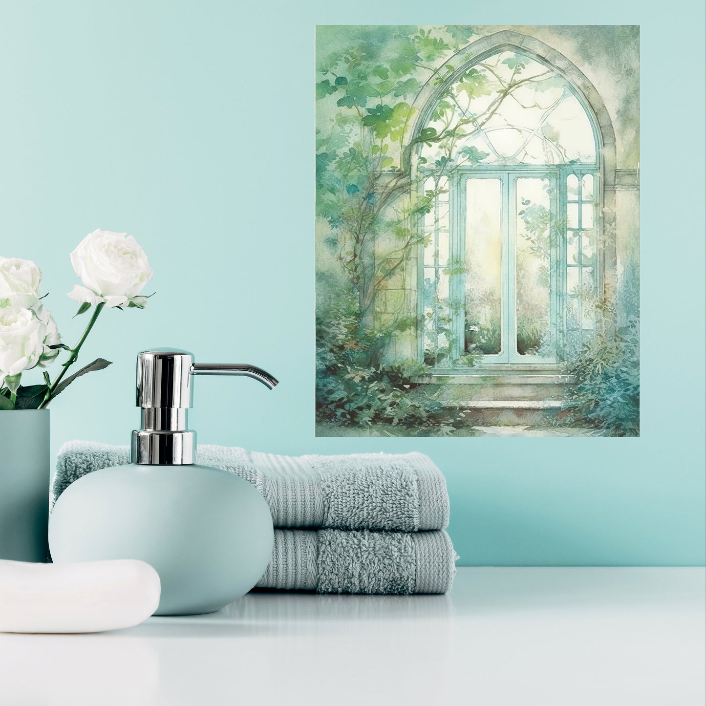 11x14 Garden Window Wall Art Canvas Print