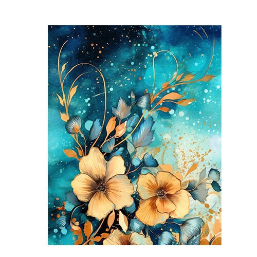 11x14 Emery Floral Wall Art Canvas Print