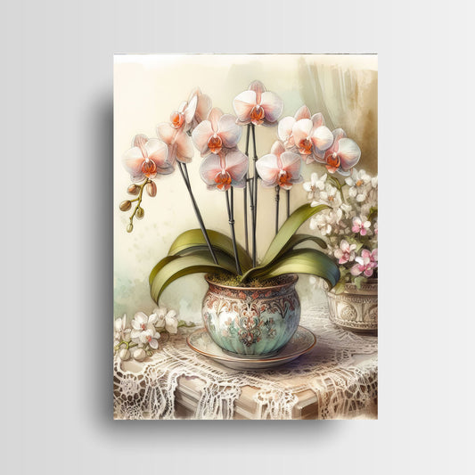 11x14 Victorian Orchids Wall Art Canvas Print