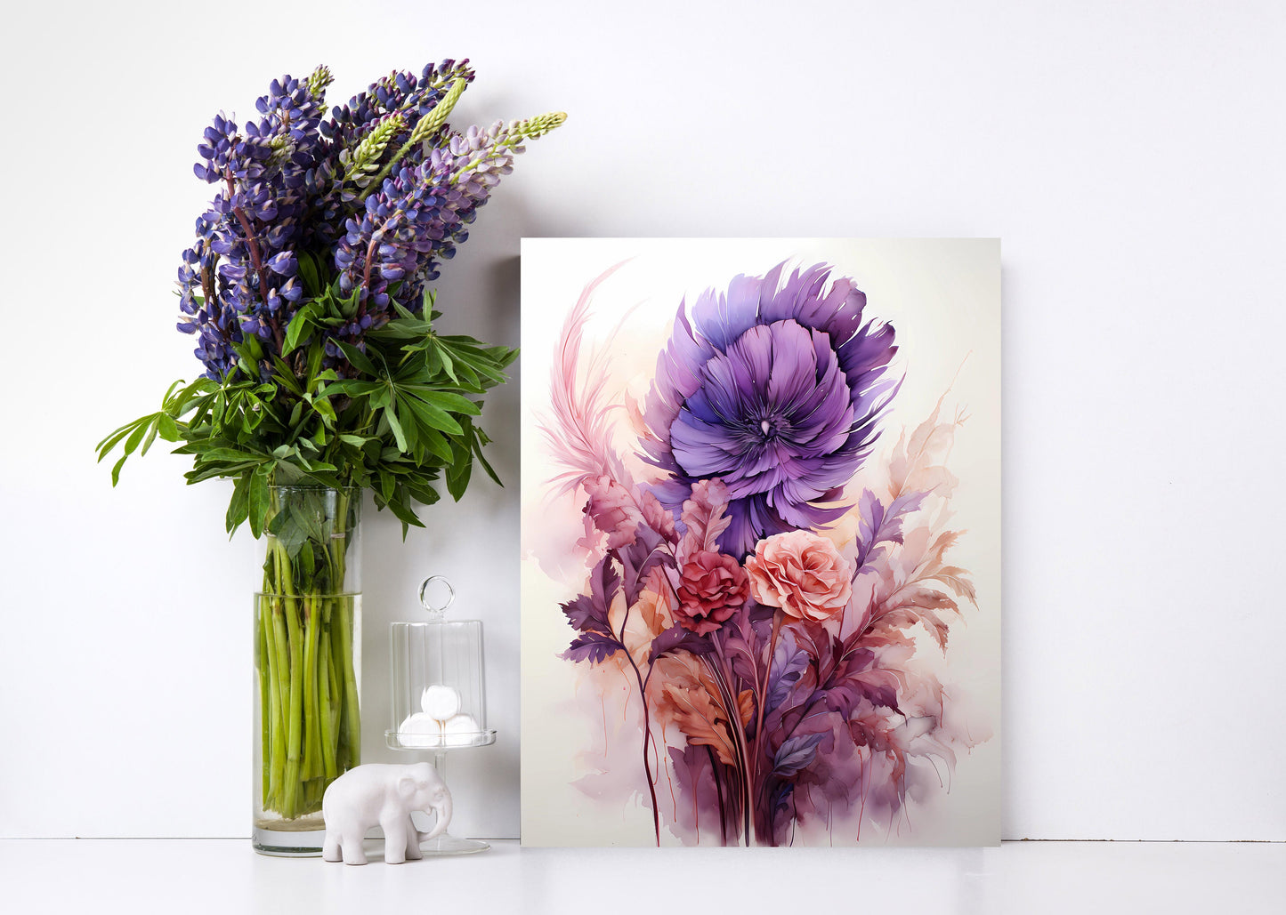 11x14 Constance Floral Wall Art Canvas Print