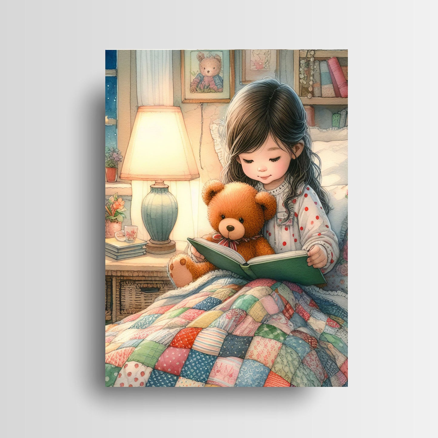 11x14 Bedtime Story Wall Art Canvas Print