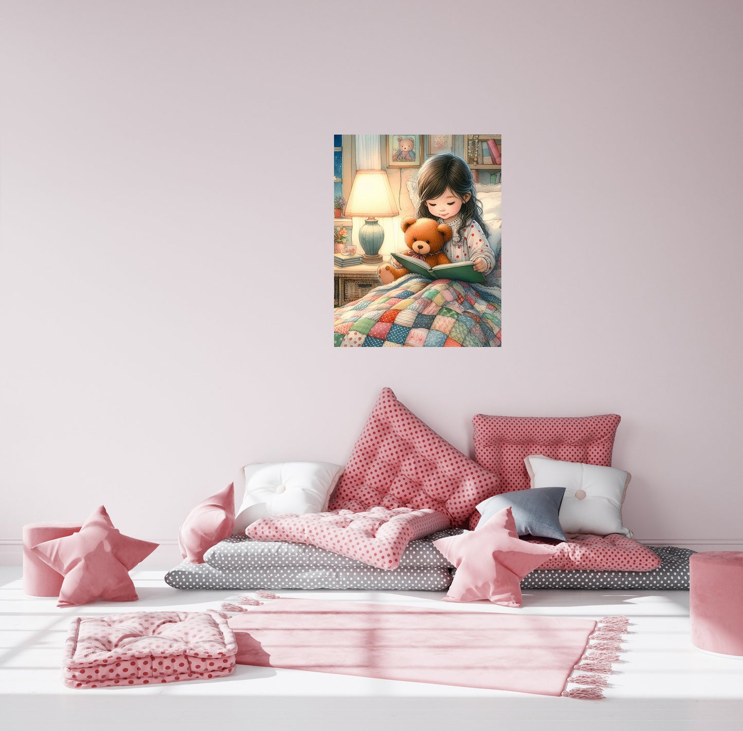 11x14 Bedtime Story Wall Art Canvas Print