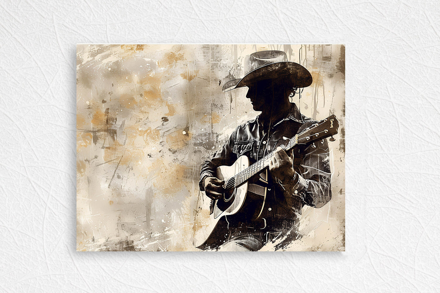 20x16 Cowboy Song Wall Art Canvas Print