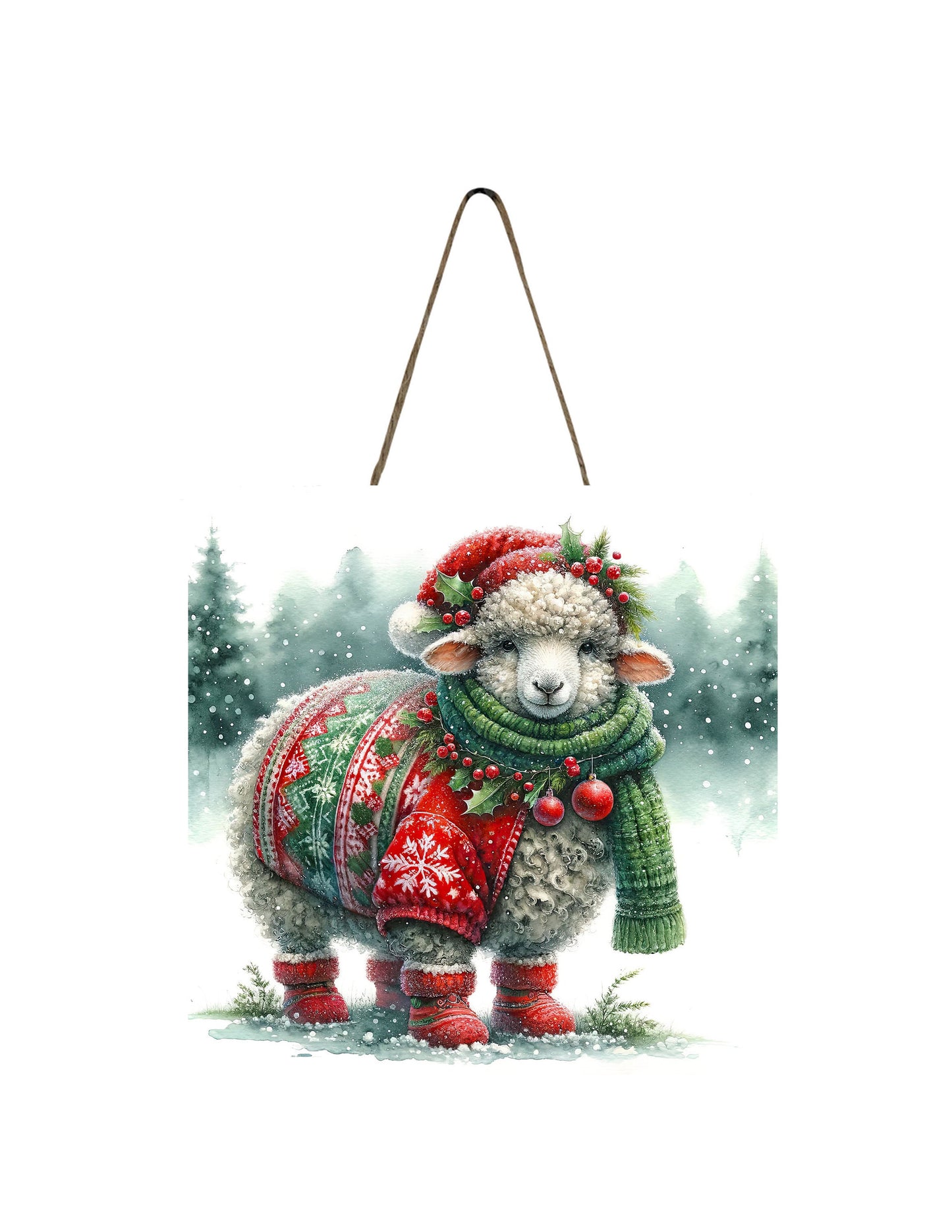 New Release, Christmas Ornament, Christmas Sheep, Tier Tray Decor, Wreath Sign, Mini Sign, Door Hanger