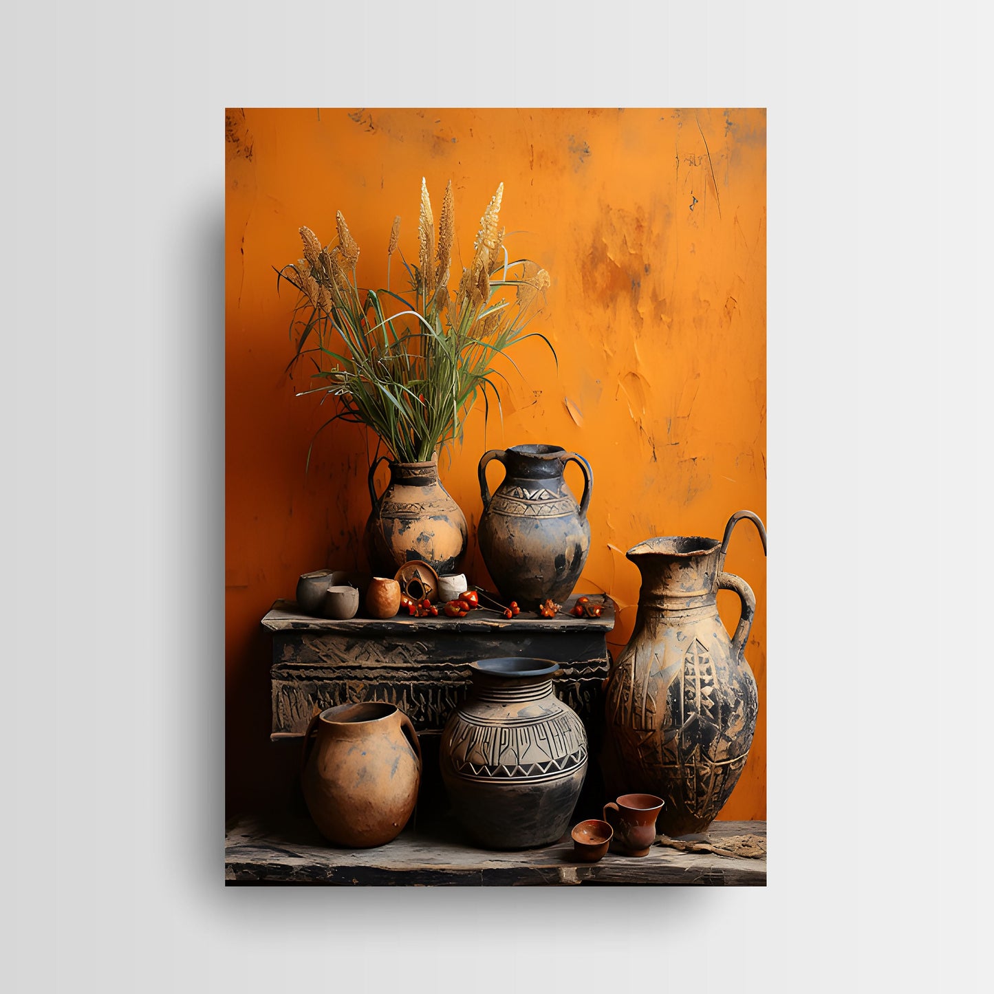 16x20 Ancient Pottery Wall Art Canvas Print