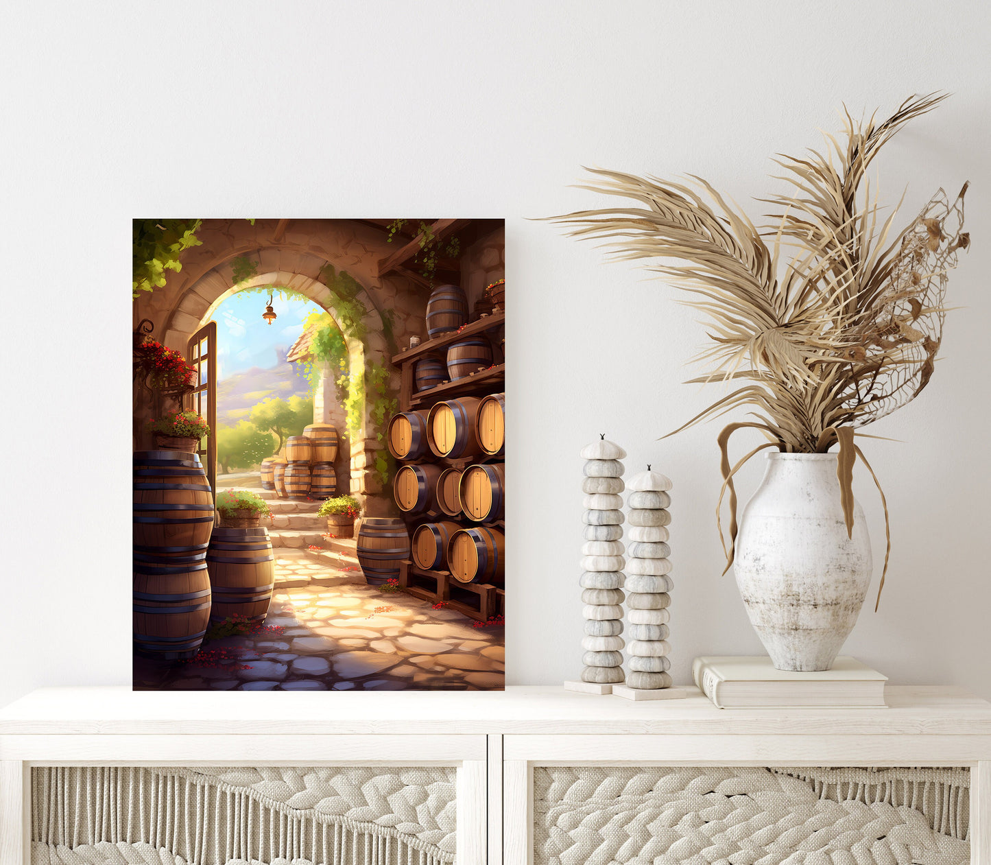 11x14 Wine Cellar Wall Art Canvas Print