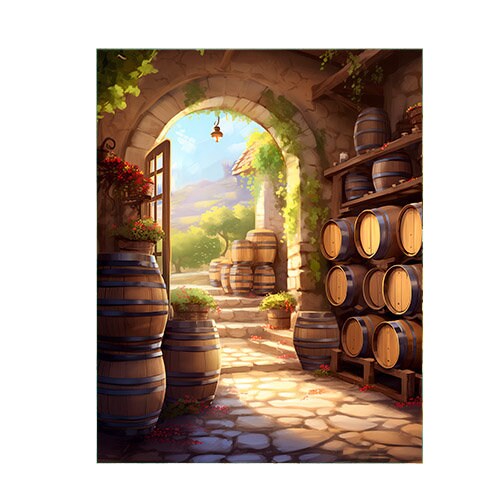 11x14 Wine Cellar Wall Art Canvas Print