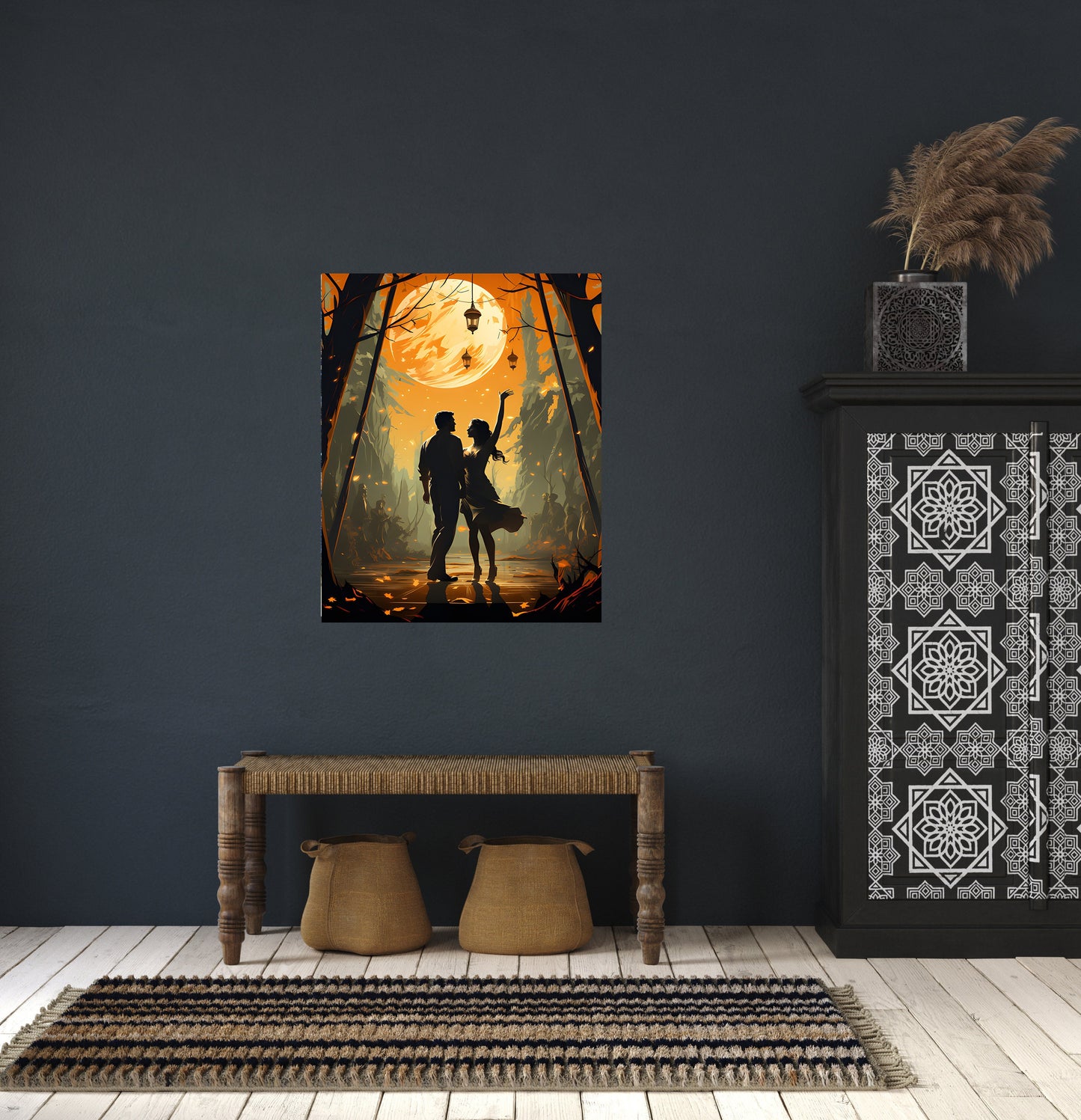 16x20 Dancing Under the Moon Wall Art Canvas Print