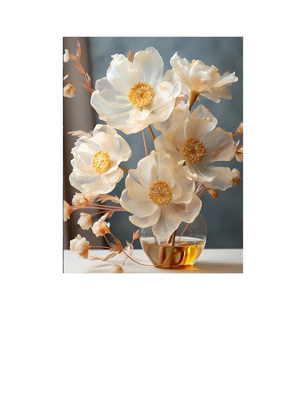 16x20 Emma Floral Wall Art Canvas Print