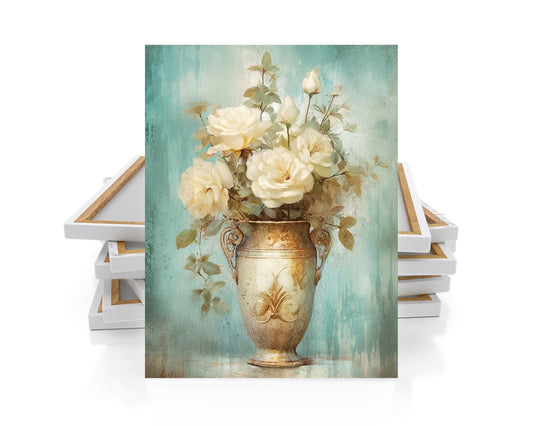 16x20 Gilded Still Life Wall Art Canvas Print